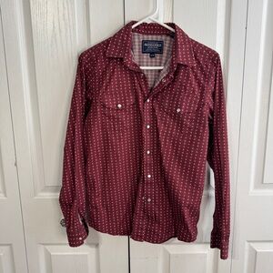 Panhandle‎ Roughstock Aztec long sleeve pearl snap size XL 18